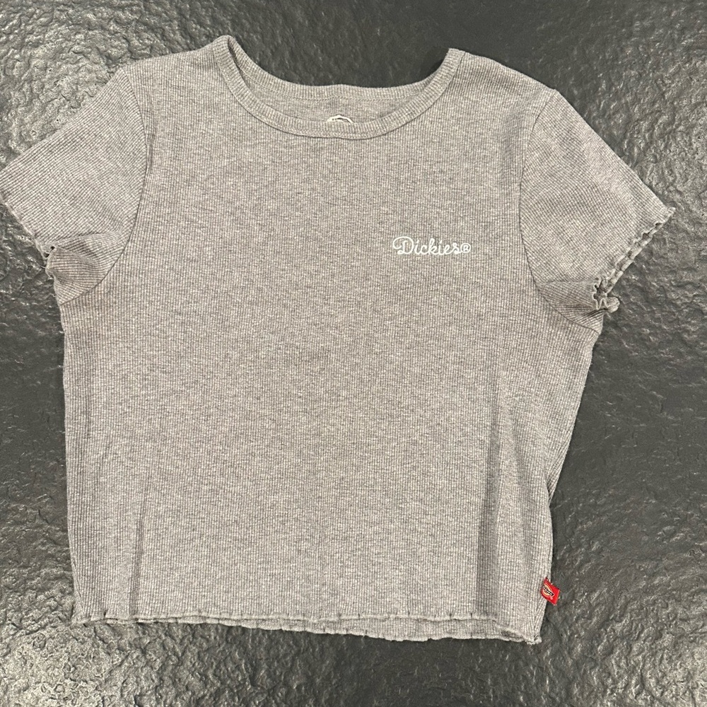Dickies Cropped Tee with Ruffled Hems